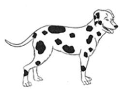 friendly dog illustration