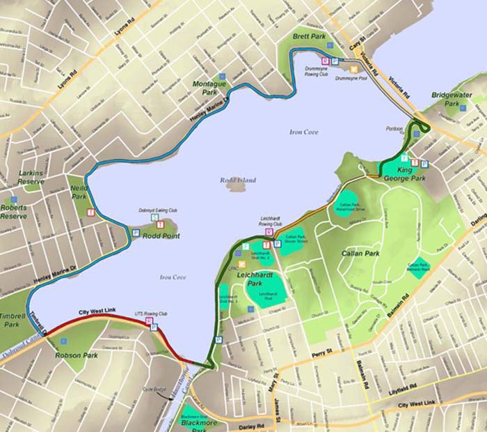 Bay run map