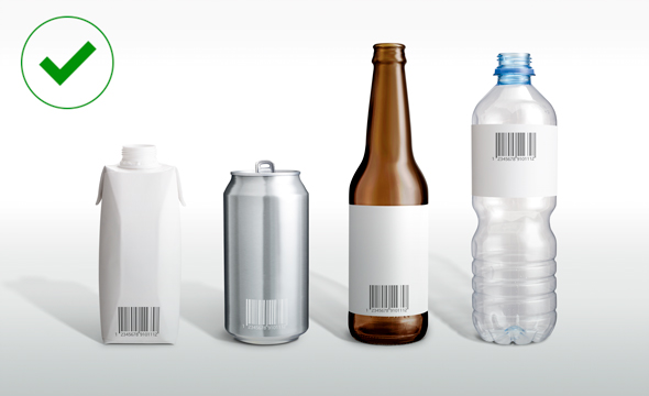 Return and earn non-eligible bottles containers