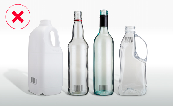 Return and earn eligible bottles containers