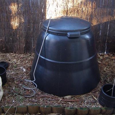 A compost bin at Tillman Park Early Learning Centre