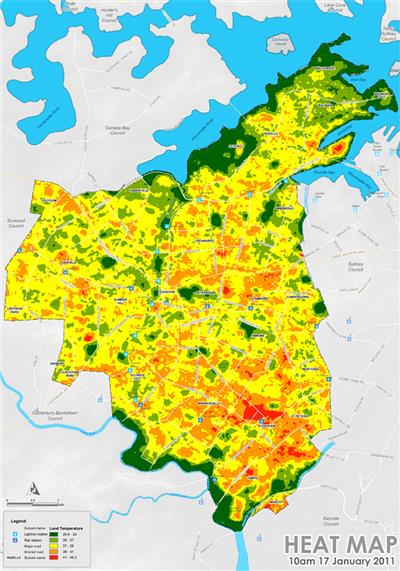 Heat map - 17 January 2011