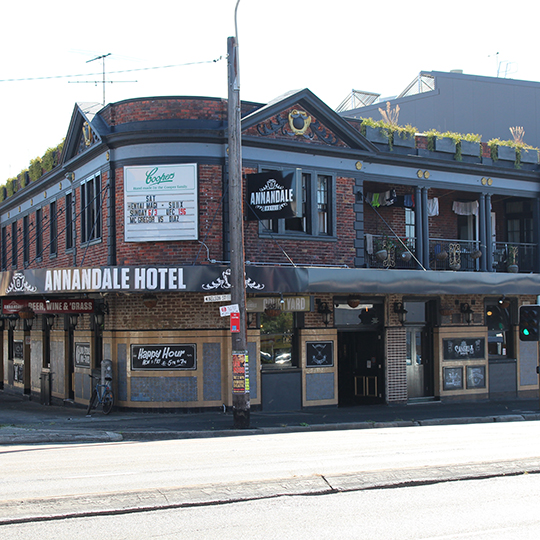 Annandale hotel from Parramatta Road