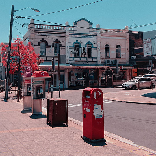 Ashfield train station view