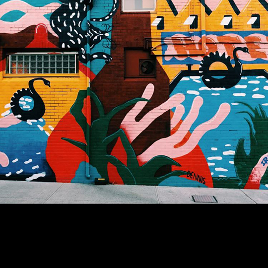 Newtown art wall - 540px