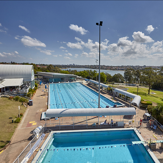 View from the dive tower at LPAC