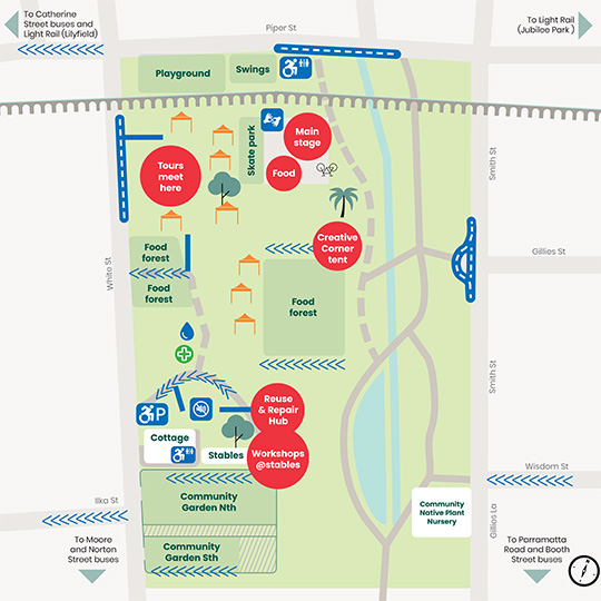 Map of the Footprints EcoFestival 2024