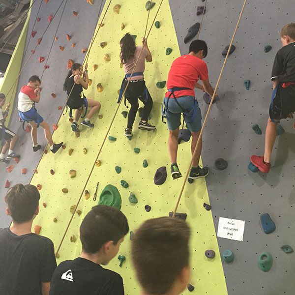 Indoor rock climbing