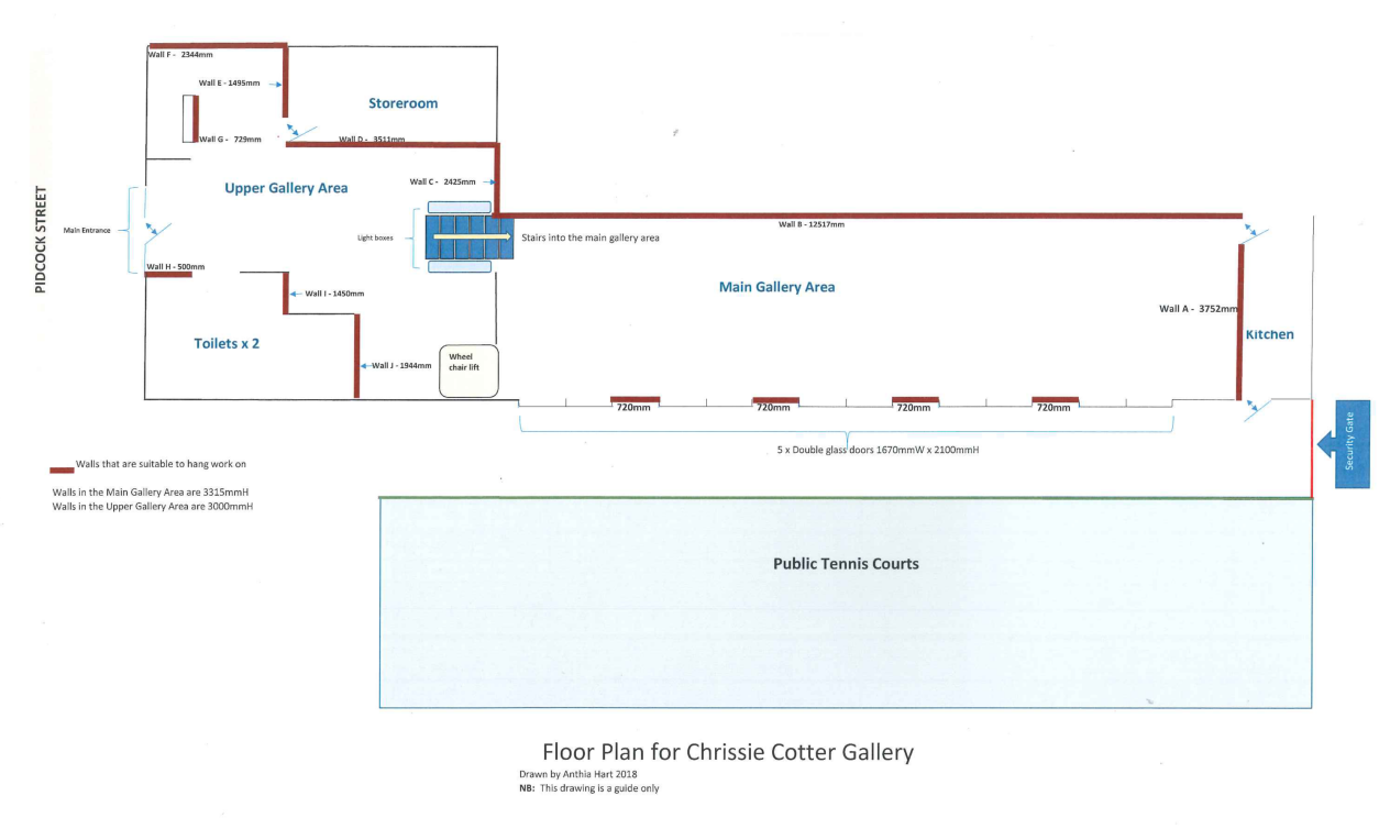 Floor plan to Chrissie Cotter Gallery