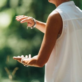 person doing tai chi