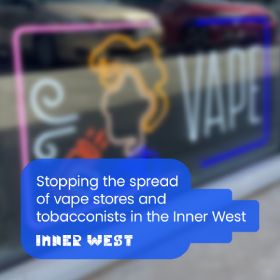 Vape store shop window