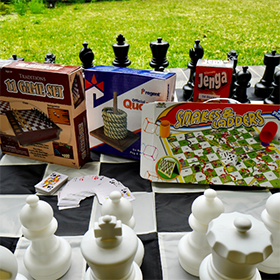 Board games at Haberfield Library