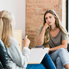 Girl listens to advice