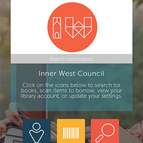Library app screenshot