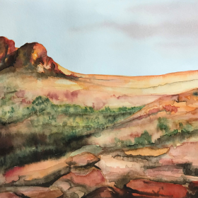 Water colour landscapes