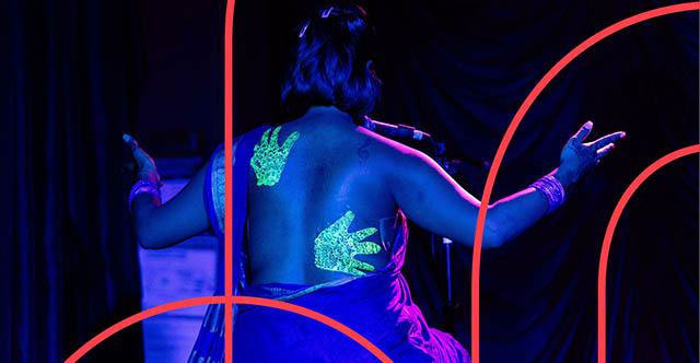 People dancing in the dark 