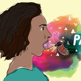 Illustration of woman
