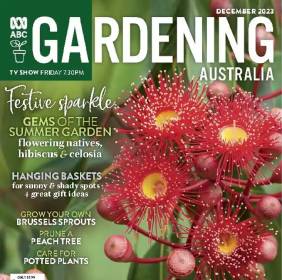 Cover of December issue of Gardening Australia magazine