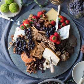 Cheese platter and radish