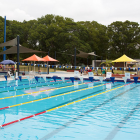 View of 25m pool at FDAC