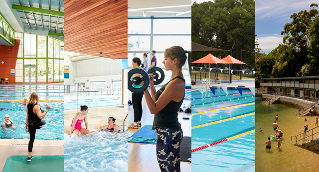 Image showing 5 photos from each Inner West Aquatic Centre