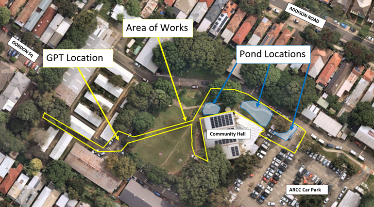 Addison Road Biorention Pond plan - image
