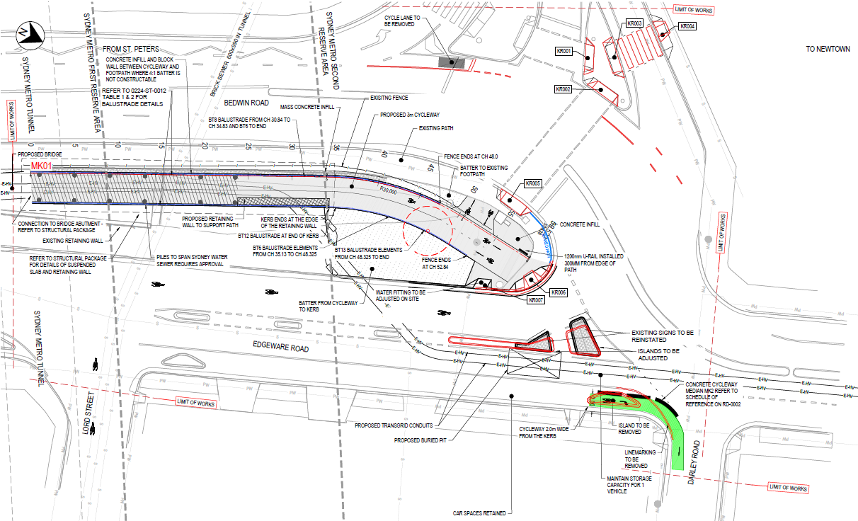 Bedwin Bridge Road Plan