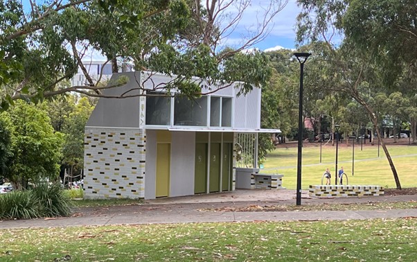 Camperdown Rest park toilets complete 2