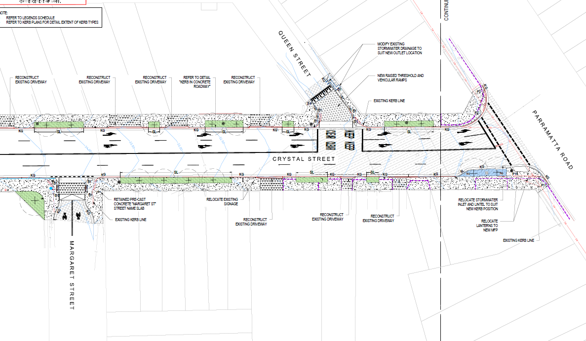 Crystal  Street - Paramatta road  Leichhardt Plan