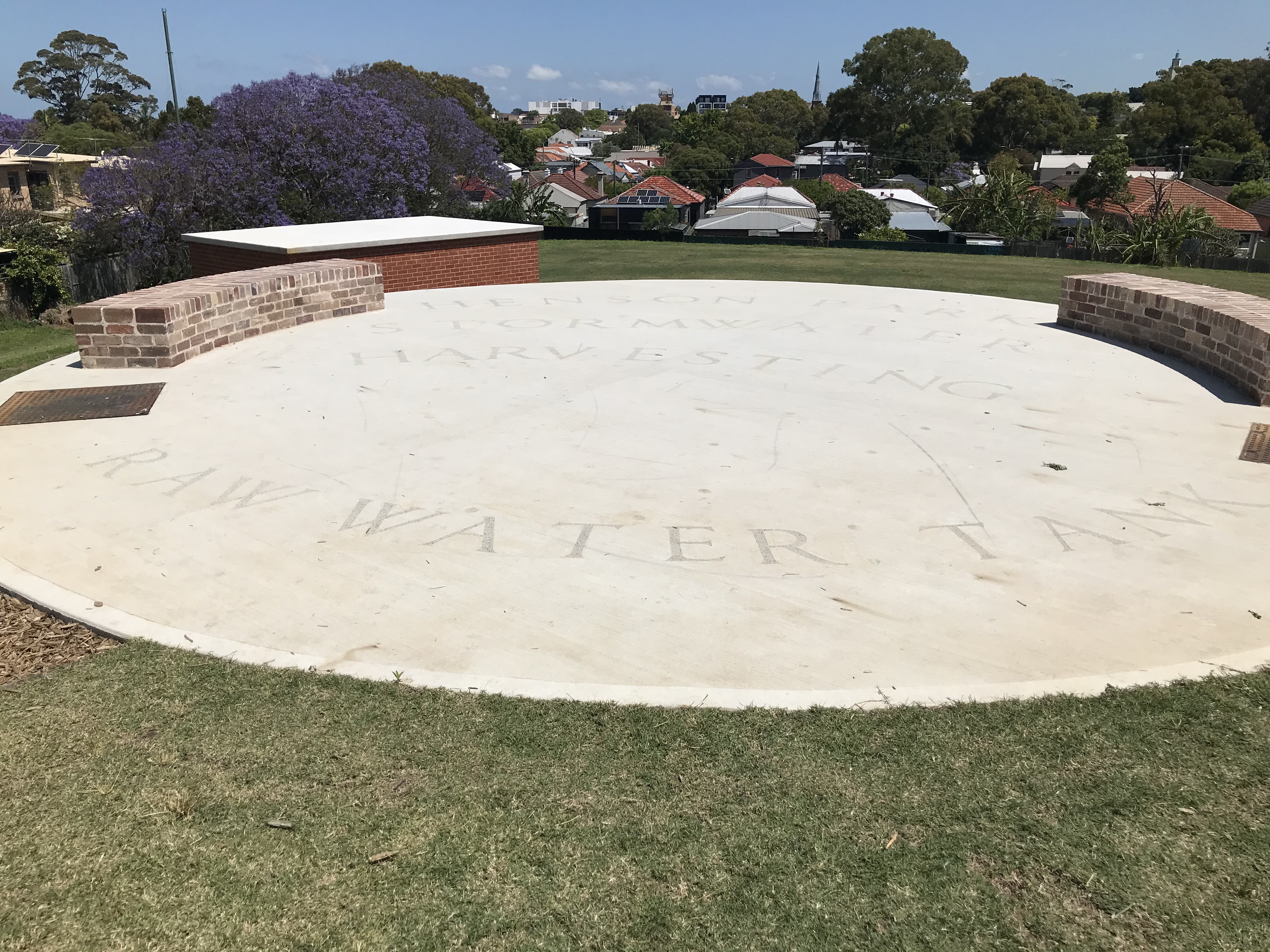 Henson Park - water tank Oct 21