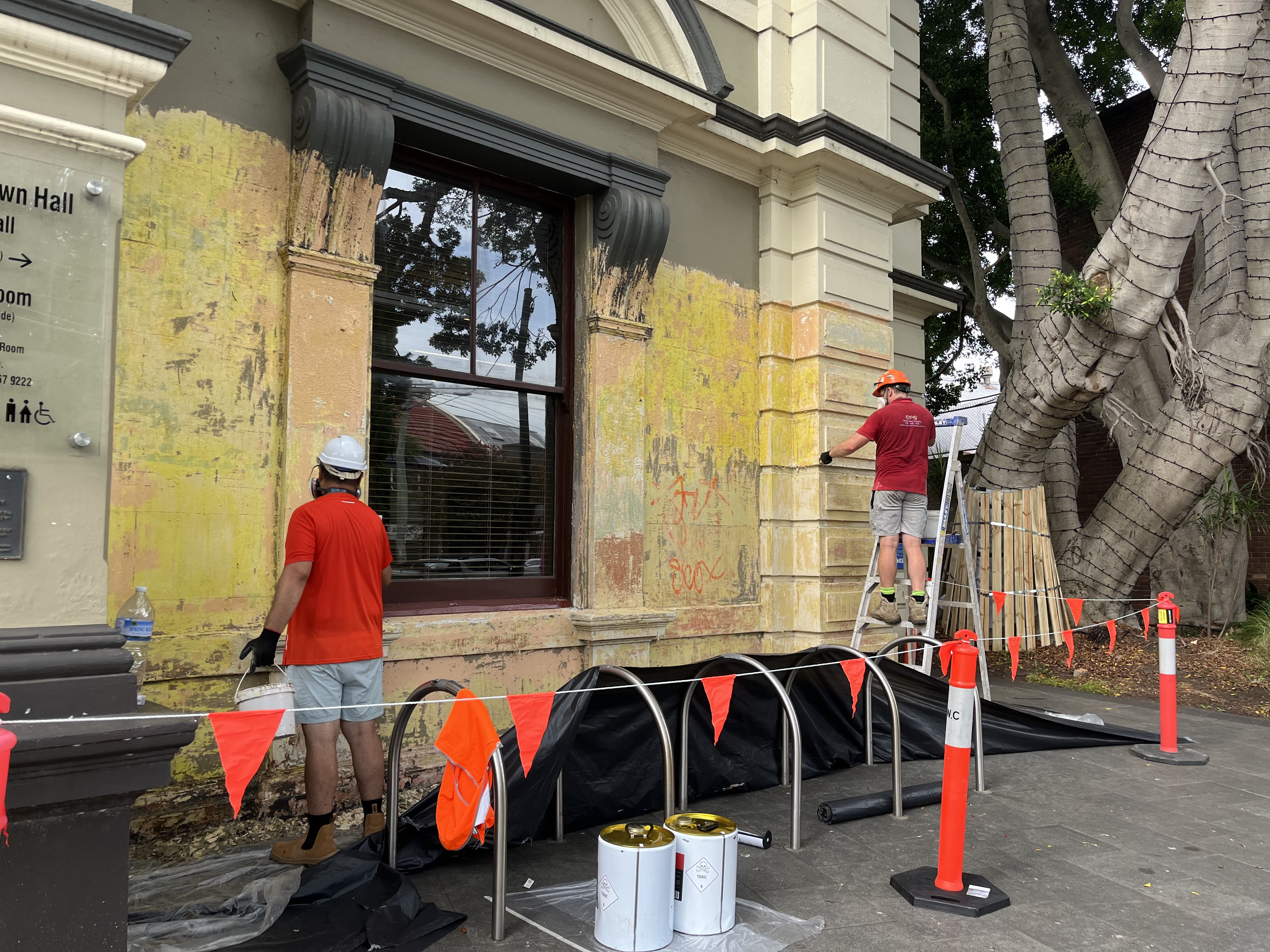 Balmain Town Hall works in progress 2