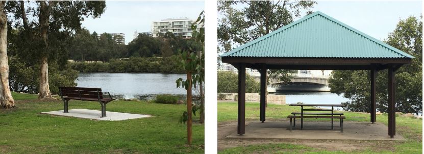 Kenrick Park seat and refurbished Picnic Area