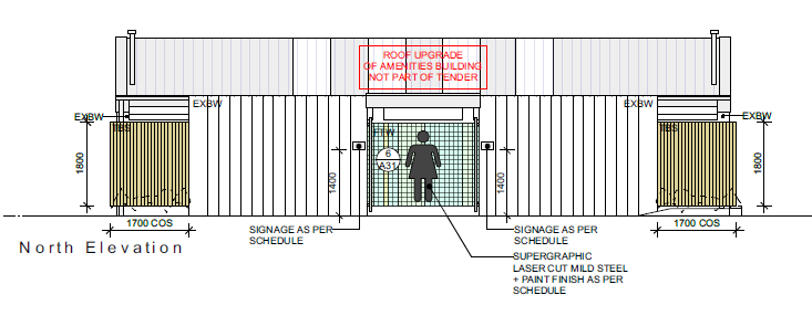 Leichhardt Oval 1 Plan - showing Female Amenities