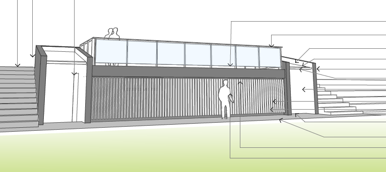 Leichhardt Oval 1 Plan - showing Male Amenities