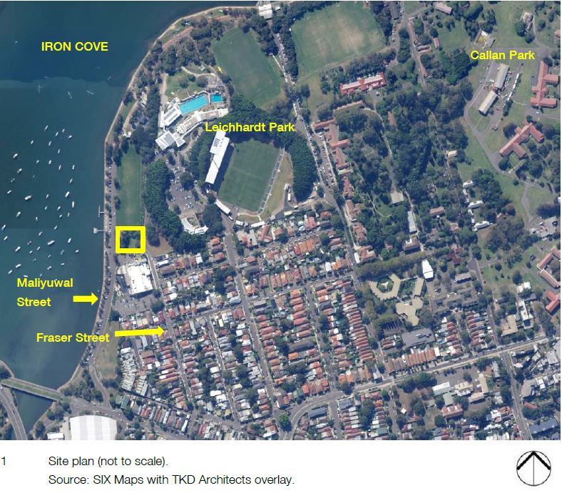 Lilyfield Skate Plaza Location Plan