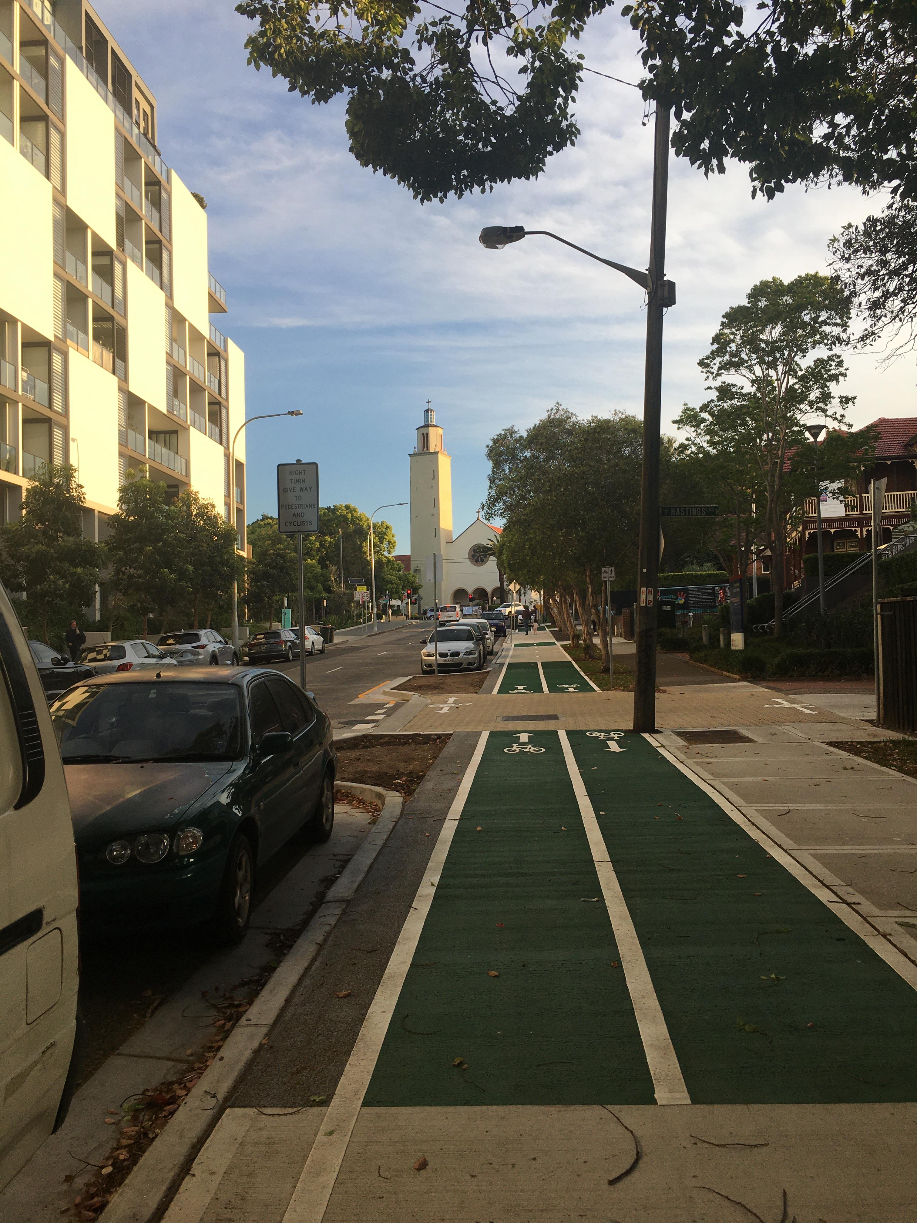 Livingstone Road - Outside Childcare centre Cycle way