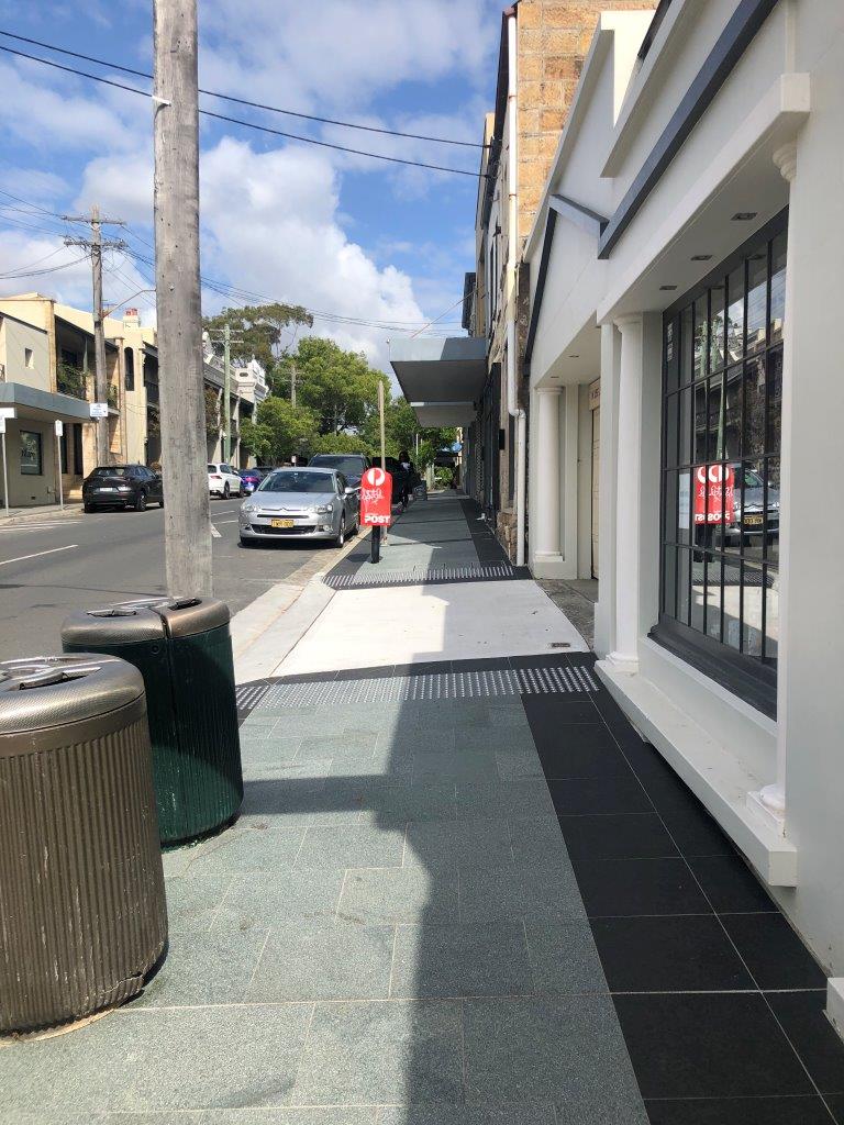 Balmain East - Looking East - from Union to Nicholas  showing new pavement