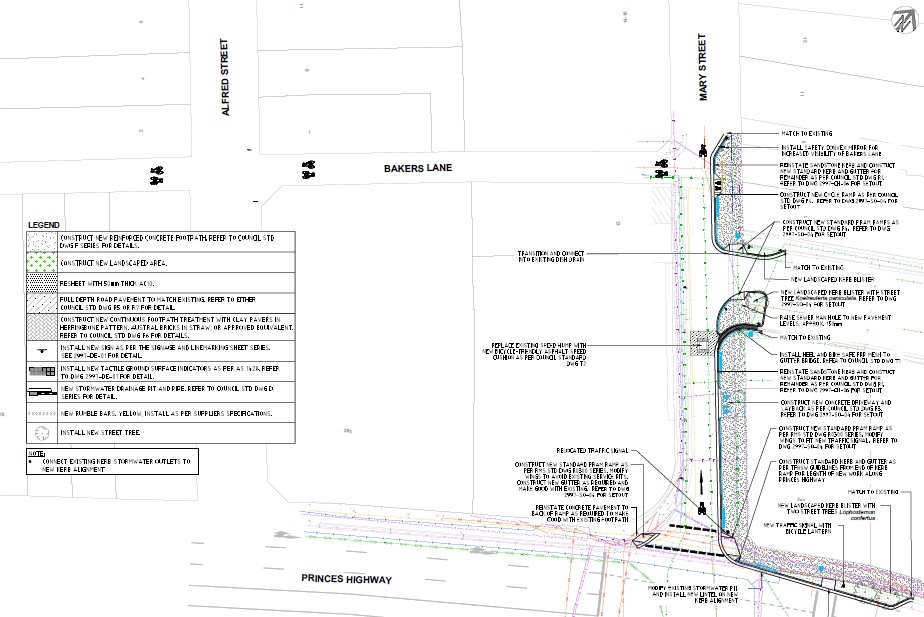Mary Street Plan Cycleway 7