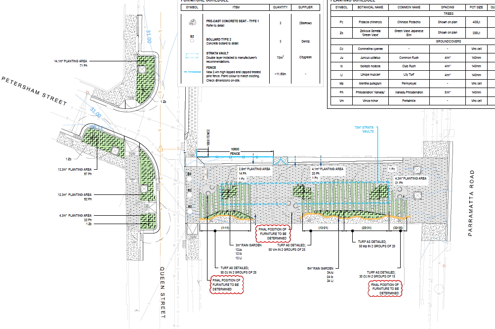 Petersham  Street Plaza design