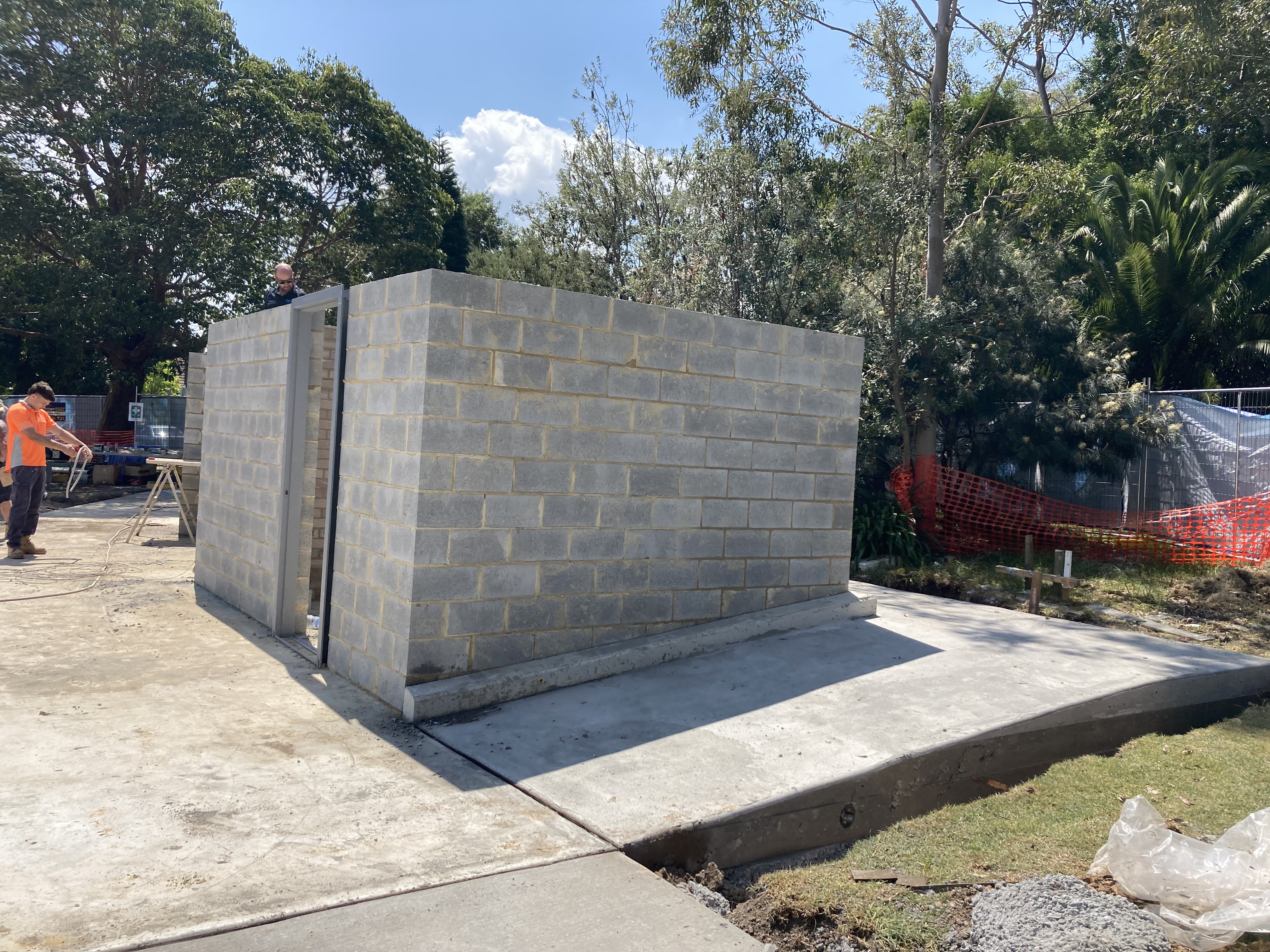 Pioneer Memorial construction photo