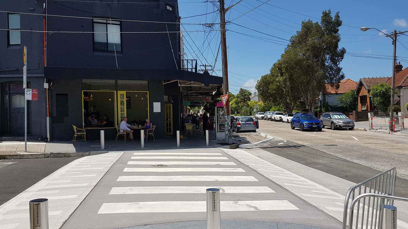 Streetscape improvement works in progress