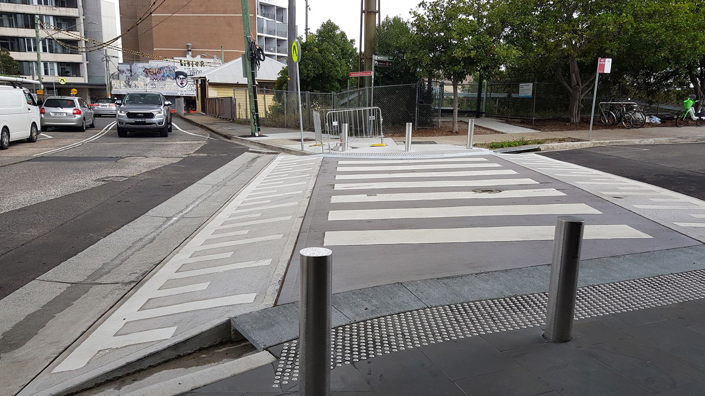 Streetscape improvement works in progress