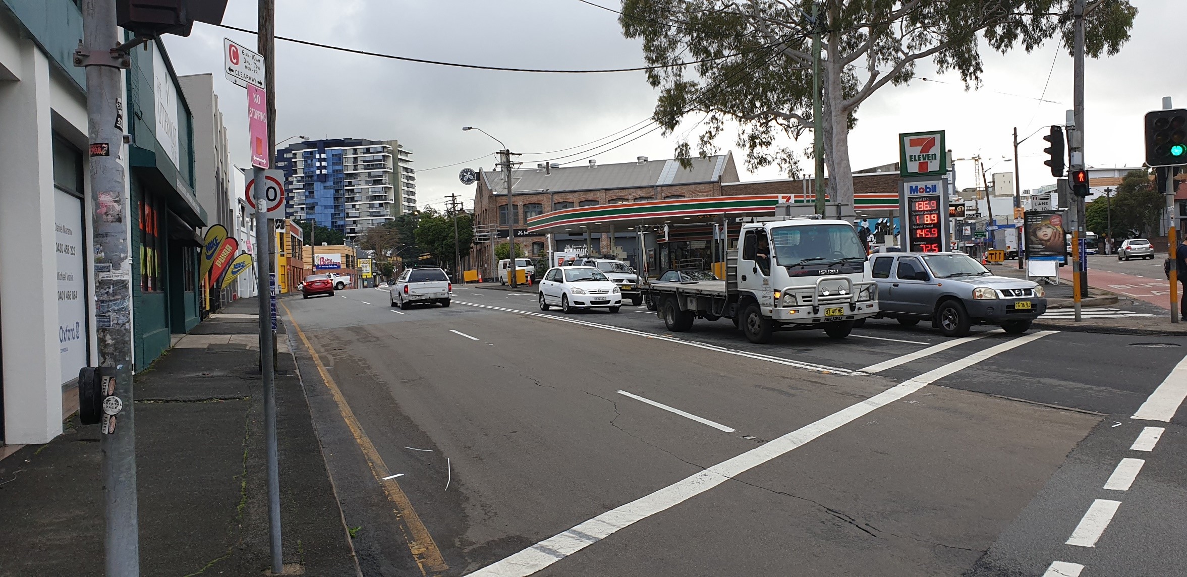 Pyrmont Bridge Road Pre works photo for PRUAIP Cycle way 1