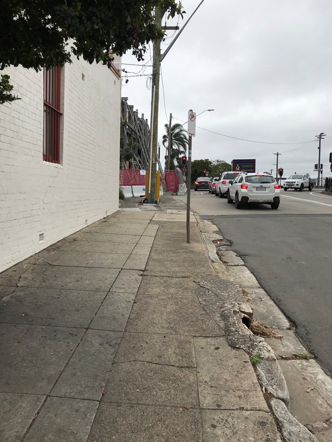 Sydenham station East Side Pavement