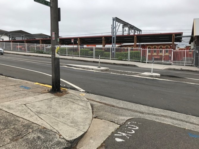 Sydenham station West Side Pavement