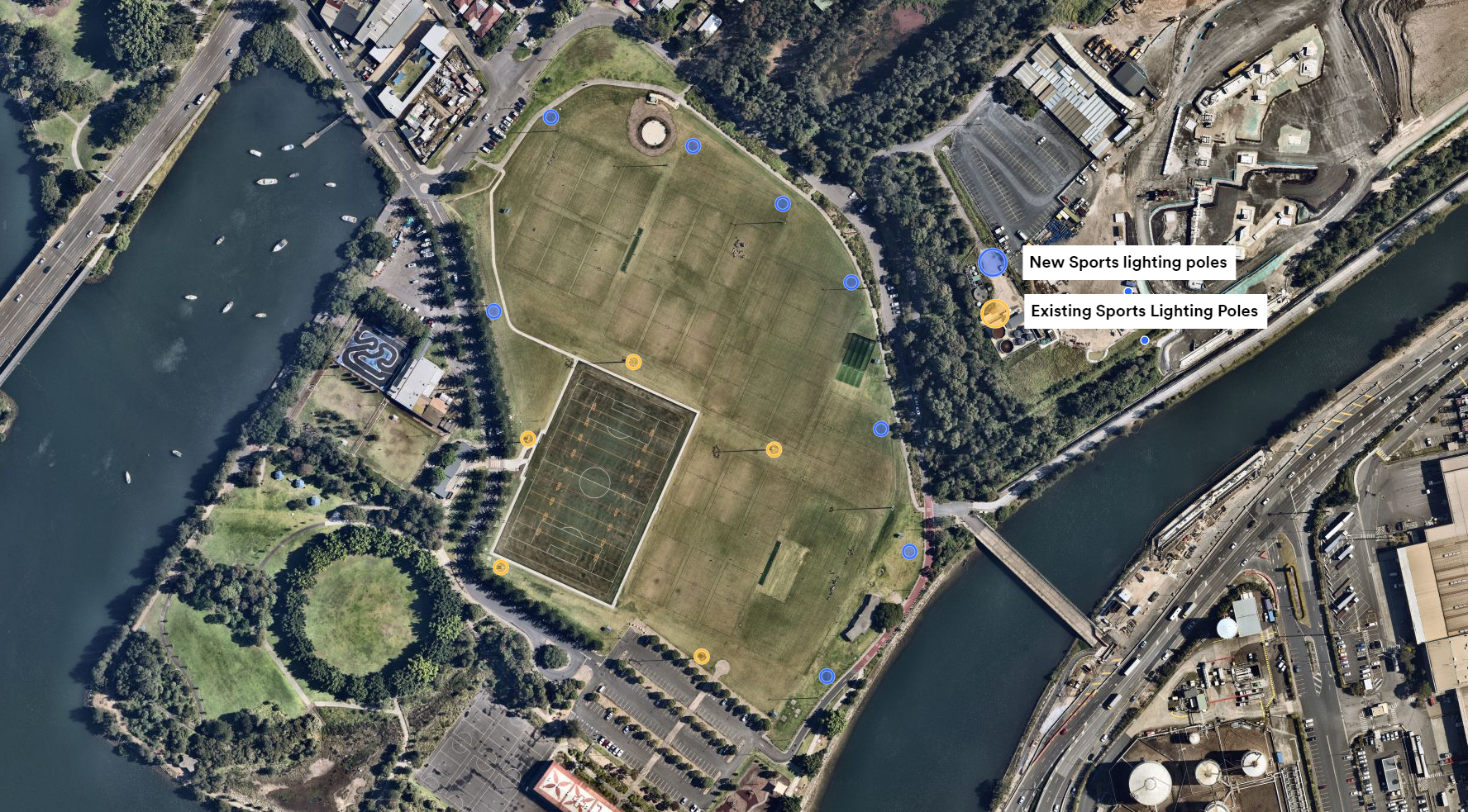 Tempe Reserve_sports lighting map