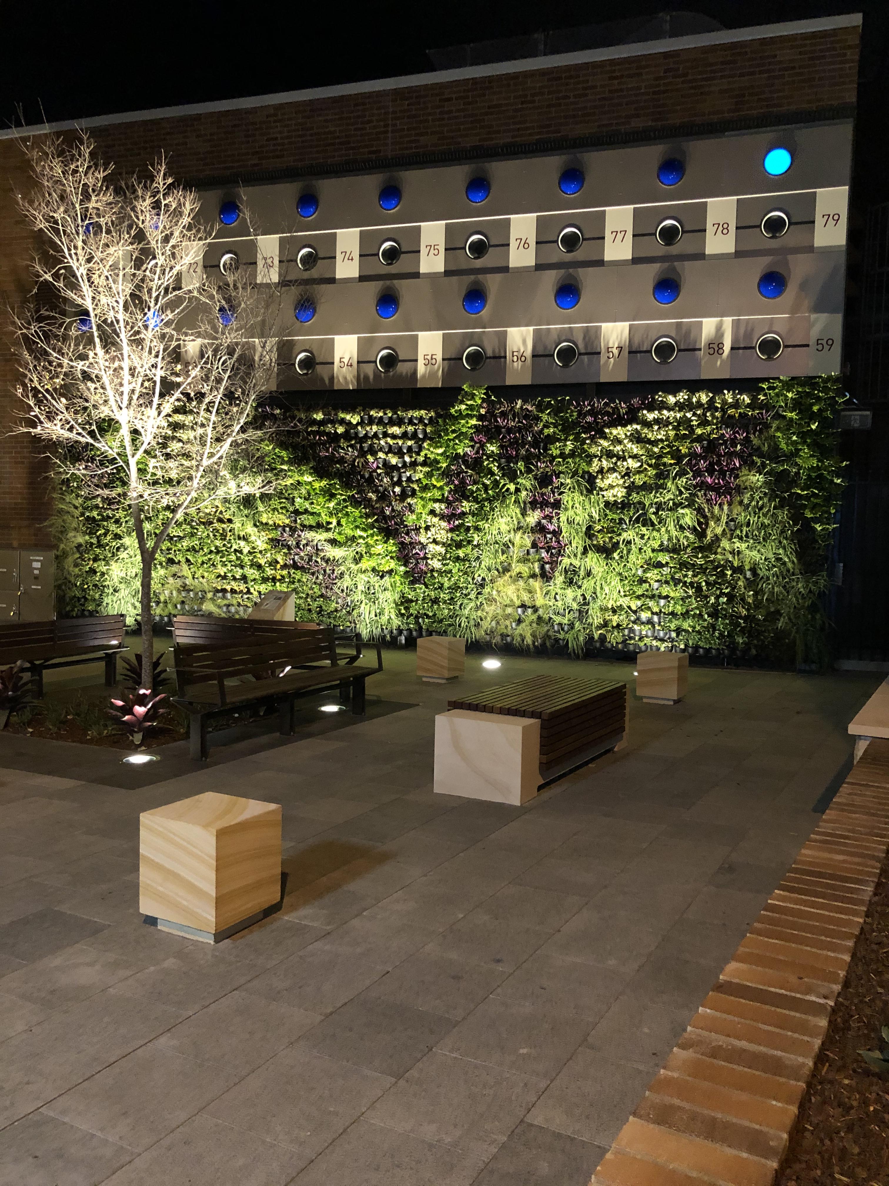 Telstra Plaza at Night - with lights