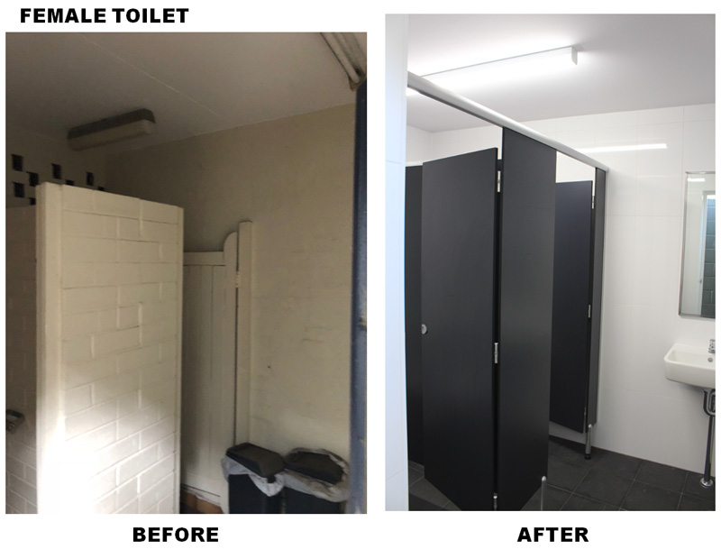 Lambert Park toilet block upgrade work