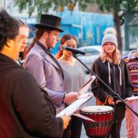 Performers at EDGE Ashfield Opening night