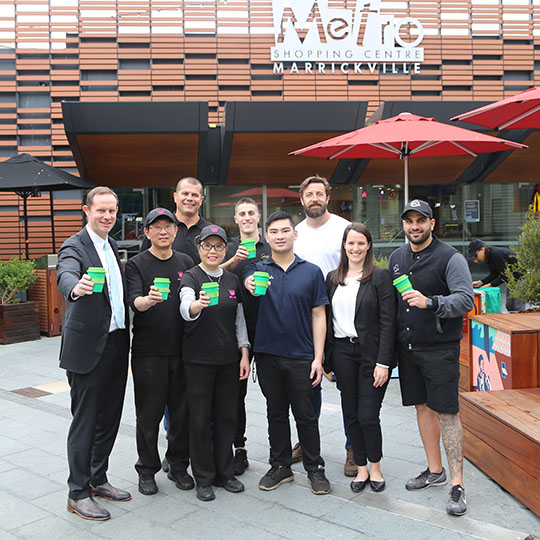 Green caffeen at Marrickville Metro